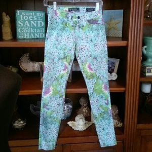 Guess Brittany Skinny floral jeans